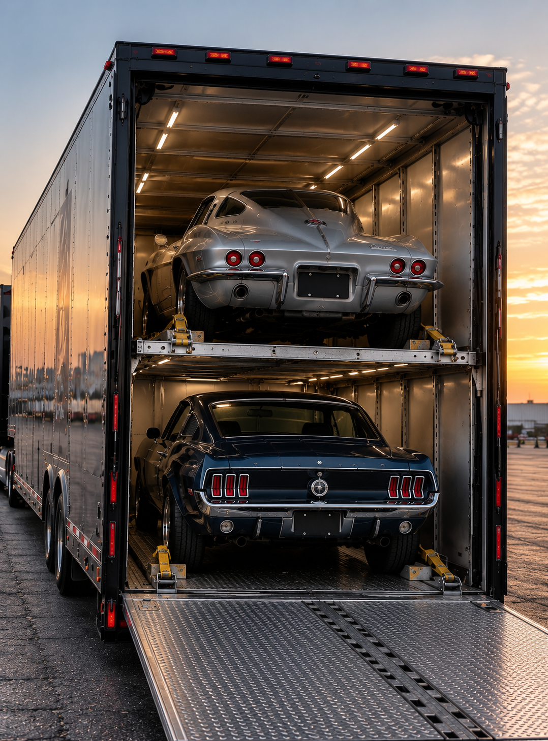 Enclosed transport for classic and collector cars